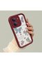 Redmi 15C 4g Compatible Case Camera Protector Heart Pattern Maroon Lover Couple Silicone Phone Case - 3