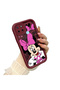 Realme C25Y/C21Y Compatible Case Camera Protector Cartoon Pattern Maroon Lover Couple Silicone Phone Case - 3