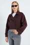 Double-Breasted Collar Double-Pocket Crop Trench Coat - 7