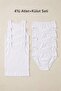 Boy's 100% Cotton 4-Piece Undershirt + Underpants Set