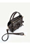 Brown Shk342 Faux Leather, Zippered, Bow Detail, Long Strap, Hand, Arm and Shoulder Bag - 7