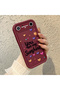 Tecno Spark Slim 5g Compatible Case Camera Protector Heart Pattern Maroon Lover Couple Silicone Phone Case - 3