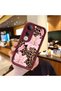Vivo V50 Lite Compatible Case Camera Protector Floral Case Burgundy Lover Couple Silicone Phone Case