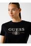 Steffi Crew Neck Short Sleeve Women's Black T-Shirt V6Ri13Kd772-Jblk - 4