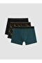 Black Regular Fit Cotton Men's Boxer 3-Pack