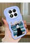 Redmi Note 14 Pro 4g Compatible Case Camera Protector Blue Silicone Couple Phone Case Dog Pattern