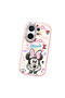 Vivo X200 Fe Compatible Case Camera Protective Pink Minnie Patterned Silicone Couple Phone Case - 3