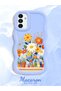 Samsung Galaxy A13 5g Compatible Case Camera Protective Blue Silicone Lover Couple Phone Case Floral Case - 2