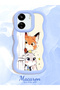 Redmi 13C Compatible Case Camera Protective Blue Silicone Lover Couple Phone Case Cartoon Pattern - 2