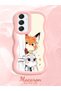 Samsung Galaxy A16 Compatible Case Camera Protective Pink Silicone Couple Phone Case Cartoon Pattern - 2