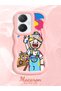 Vivo Y27 Compatible Case Camera Protective Pink Silicone Lover Couple Phone Case Cartoon Pattern - 2