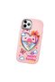 iPhone 11 Pro Compatible Case Camera Protector Pink Heart Pattern Silicone Lover Couple Phone Case - 3