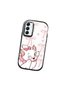 Samsung Galaxy A14 Compatible Case Camera Protective Black Cartoon Patterned Silicone Lover Couple Phone Case - 3