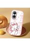 Poco X7 Pro Compatible Case Camera Protector Pink Cartoon Patterned Silicone Lover Couple Phone Case - 2