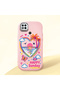 Redmi 10A Compatible Case Camera Protector Pink Heart Pattern Silicone Lover Couple Phone Case
