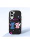 Vivo Y29S Compatible Case Camera Protector Black Stitch Patterned Silicone Lover Couple Phone Case