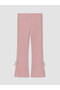 Seray New Season Pink Bow Detailed Glittery Girls' Spanish Leggings 2-Piece Set - 4
