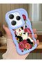 Infinix Hot 40 Pro Compatible Case Camera Protective Blue Silicone Couple Phone Case Cat Case