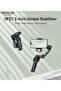 3-Axis Gimbal Stabilizer, SF21 Face Tracking With Camera Powerful Battery Built-in Extra Fill Light - Black - 5