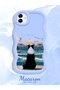 Samsung Galaxy M13 Compatible Case Camera Protector Blue Silicone Lover Couple Phone Case Dog Pattern - 2