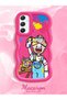 Samsung Galaxy A34 5g Compatible Case Camera Protective Red Silicone Couple Phone Case Cartoon Pattern - 2