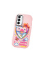 Samsung Galaxy A25 Compatible Case Camera Protective Pink Heart Patterned Silicone Lover Couple Phone Case - 3