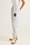 3 Threaded Embroidered Gray Tracksuit with Elastic Ankles - 5