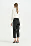 Pipe Leg Viscose Trousers - Black - 4