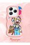 Infinix Hot 40 Pro Compatible Case Camera Protective Pink Silicone Couple Phone Case Cartoon Pattern - 2
