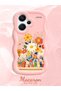 Redmi Note 13 Pro Plus 5g Compatible Case Camera Protection Pink Silicone Lover Couple Phone Case Floral Case - 2