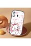 Samsung Galaxy A30 Compatible Case Camera Protective Black Cartoon Patterned Silicone Lover Couple Phone Case - 2