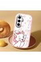 Samsung Galaxy S25 Compatible Case Camera Protective Pink Cartoon Pattern Silicone Lover Couple Phone Case - 2