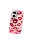 Vivo X200 Fe Compatible Case Camera Protective Pink Kiss Patterned Silicone Lover Couple Phone Case - 3