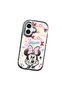 iPhone 16 Compatible Case Camera Protector Black Minnie Patterned Silicone Lover Couple Phone Case - 3