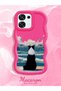 Oppo A6 Pro Compatible Case Camera Protector Red Silicone Lover Couple Phone Case Dog Pattern - 2