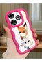 Infinix Smart 8 Plus Compatible Case Camera Protector Red Silicone Couple Phone Case Cartoon Pattern