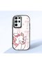 Samsung Galaxy S22 Ultra Compatible Case Camera Protective Black Cartoon Pattern Silicone Lover Couple Phone Case