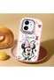 Mi 13t Compatible Case Camera Protector Pink Minnie Patterned Silicone Lover Couple Phone Case - 2