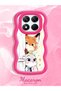 Case for Redmi Note 14 Pro 4g Compatible Case Camera Protective Red Silicone Lover Couple Phone Case Cartoon Pattern - 2