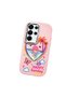 Samsung Galaxy S25 Ultra Compatible Case Camera Protective Pink Heart Pattern Silicone Lover Couple Phone Case - 3