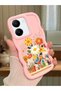 For Vivo Y36 5g Compatible Case Camera Protector Pink Silicone Lover Couple Phone Case Floral Case