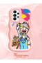 Samsung Galaxy A23 Compatible Case Camera Protective Pink Silicone Lover Couple Phone Case Cartoon Pattern - 2