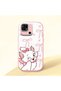 Redmi 10C Compatible Case Camera Protector Pink Cartoon Patterned Silicone Lover Couple Phone Case