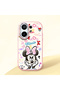 Vivo X200 Fe Compatible Case Camera Protective Pink Minnie Patterned Silicone Couple Phone Case