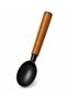 Ice Cream Spoon-Akasya Handle-Stainless Steel-Black Color - 2