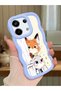 Poco X6 5g Compatible Case Camera Protector Blue Silicone Lover Couple Phone Case Cartoon Pattern