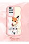 Redmi 10 Compatible Case Camera Protector Pink Silicone Lover Couple Phone Case Cartoon Pattern - 2