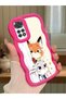 Redmi Note 11S Compatible Case Camera Protector Red Silicone Lover Couple Phone Case Cartoon Pattern
