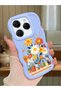 Tecno Spark 20 Pro Compatible Case Camera Protective Blue Silicone Couple Phone Case Floral Case