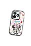 Infinix Smart 8 Pro Compatible Case Camera Protector Black Minnie Patterned Silicone Lover Couple Phone Case - 3